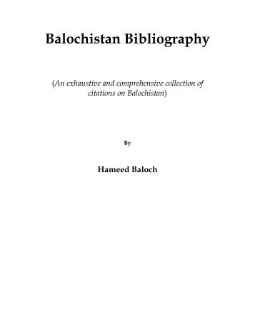 Balochistan Bibliography.pdf