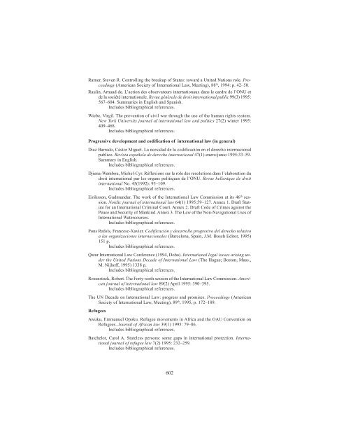 Bibliography - United Nations Treaty Collection - Naciones Unidas