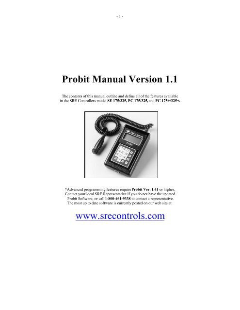 Probit Manual Version 1.1 www.srecontrols.com - Navitas