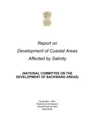 Report on Development of Coastal Areas Affected by Salinity