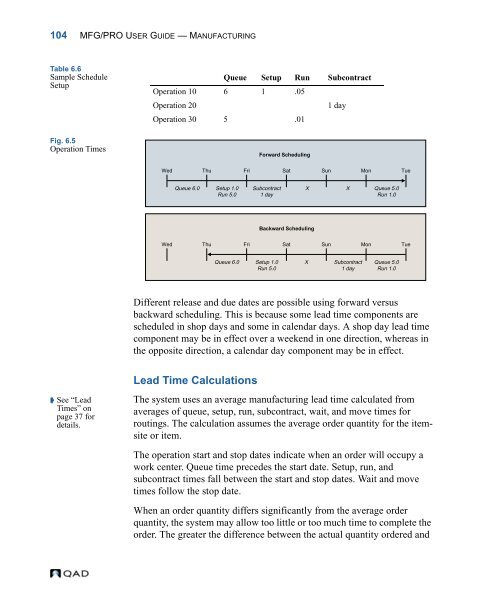 MFG/PRO 9.0 User Guide Volume 3: Manufacturing - QAD.com