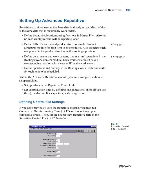 MFG/PRO 9.0 User Guide Volume 3: Manufacturing - QAD.com