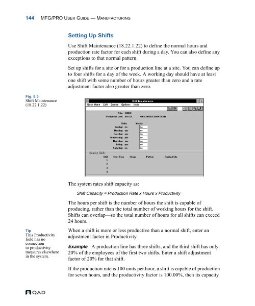 MFG/PRO 9.0 User Guide Volume 3: Manufacturing - QAD.com