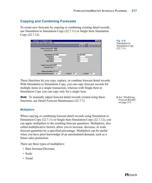 MFG/PRO 9.0 User Guide Volume 3: Manufacturing - QAD.com