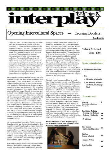 interplay journal 2008_06.pdf - the International Playback Theatre ...