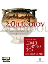 LEZIONI DI LETTERATURA GRECA - Mondadori Education