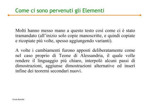 Per Euclide non esiste una via regia - Matematica