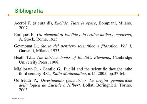 Per Euclide non esiste una via regia - Matematica