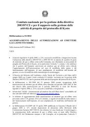 deliberazione n. 001/2012 (pdf, 121 KB) - Ministero dell'Ambiente