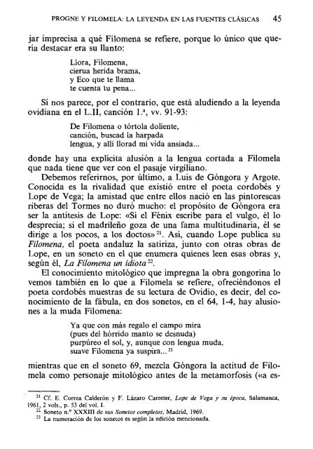 PROGNE Y FILOMELA: LA LEYENDA EN LAS ... - InterClassica