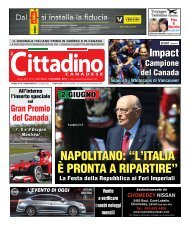 NAPolItANo: “l'ItAlIA è ProNtA A rIPArtIre” - il cittadino canadese