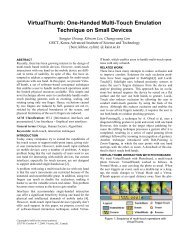 One-Handed Multi-Touch Emulation Technique on Small ... - ACM