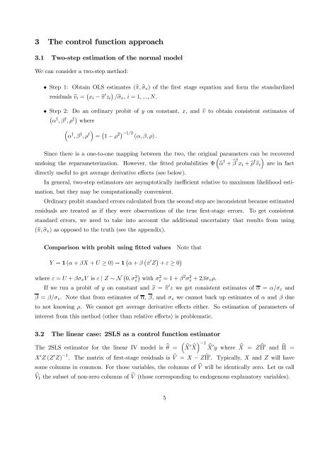 Binary Models with Endogenous Explanatory Variables 1 ... - Cemfi