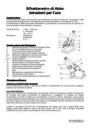 Rifrattometro di Abbe Rifrattometro di Abbe Istruzioni per l'uso ...