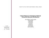 Interim Report on Interagency National Personnel Recovery ...