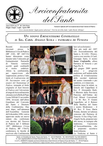 37 38 LDA Priore Mag Ago 2009 - Arciconfraternita di Sant'Antonio ...