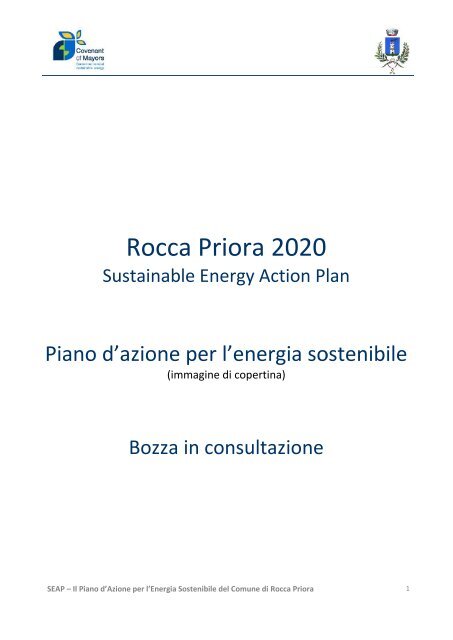 Bozza in consultazione.pdf - Comune di Rocca Priora