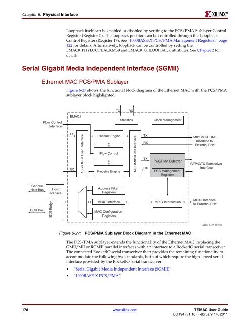 Xilinx UG194 Virtex-5 FPGA Embedded Tri-Mode Ethernet MAC ...