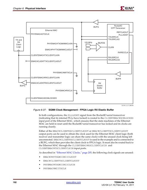 Xilinx UG194 Virtex-5 FPGA Embedded Tri-Mode Ethernet MAC ...