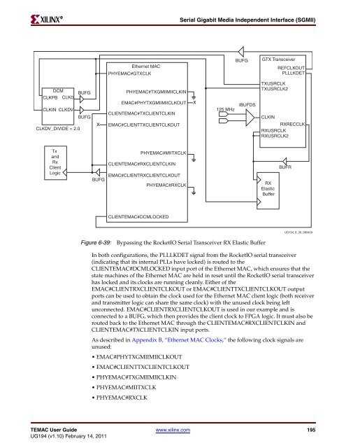 Xilinx UG194 Virtex-5 FPGA Embedded Tri-Mode Ethernet MAC ...