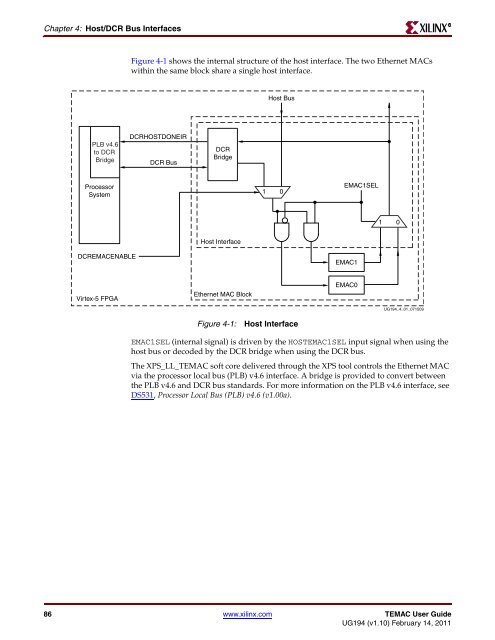 Xilinx UG194 Virtex-5 FPGA Embedded Tri-Mode Ethernet MAC ...