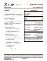 PCI64 Interface v3.0.150 - Xilinx