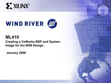 Create VxWorks System Image - Xilinx