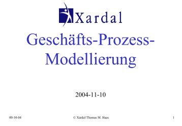 Prozessmodellierung - Methoden und Darstellungen (718kb) - Xardal