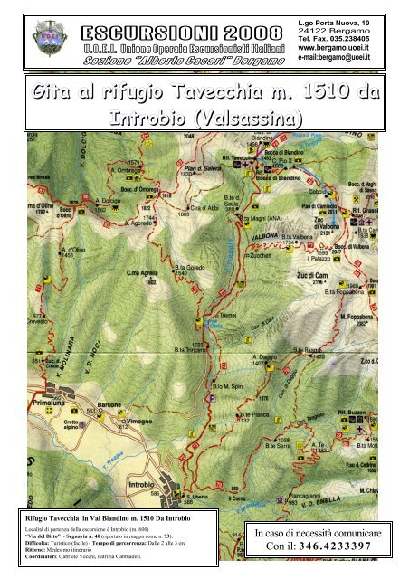 Gita al rifugio Tavecchia m. 1510 da Introbio (Valsassina)