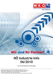 NÖ Industrie-Info 06/2010 - Wirtschaftskammer Österreich