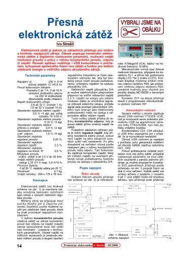 Přesná elektronická zátěž - Ivo Strašil