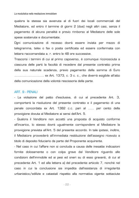 La modulistica nella mediazione immobiliare - CCIAA di Varese