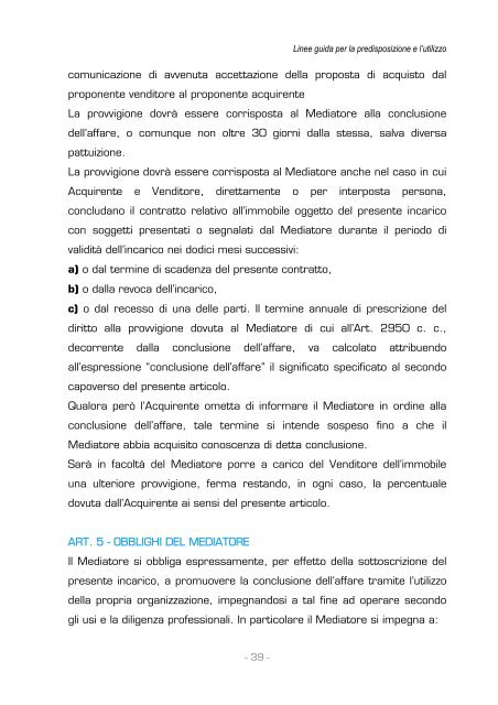 La modulistica nella mediazione immobiliare - CCIAA di Varese