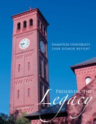 42919 HU Donor Report - Office of Alumni Affairs - Hampton University