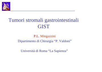 GIST testo - Sapienza - Università di Roma