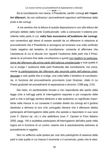 Le nuove norme sui procedimenti di separazione e divorzio