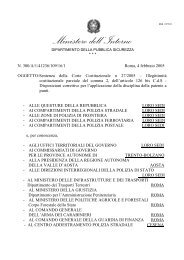 circolare esplicativa - Ministero Dell'Interno