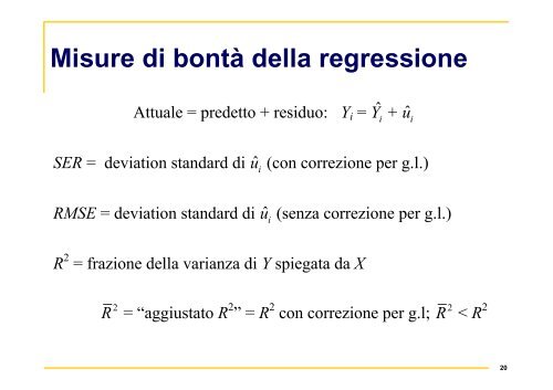 Schema della lezione