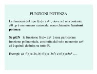 Lezioni 24 e 27-01-11:Funzioni potenza. Funzioni razionali