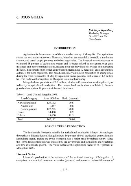 Development of Agribusiness Enterprises - Asian Productivity ...