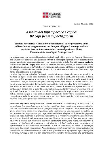 Il testo integrale del comunicato - Ruralpini