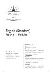 English Standard Paper 2 - Board of Studies NSW