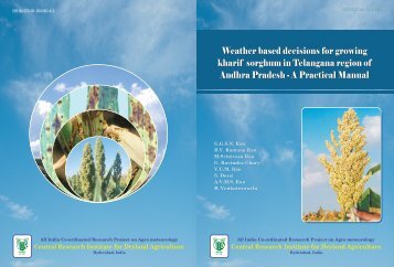 Weather based decision for growing kharif sorghum in ... - CRIDA