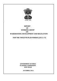 report of working group on warehousing development - of Planning ...