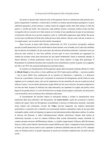 Interpretazioni del risorgimento - liceoclassicoragusa.it