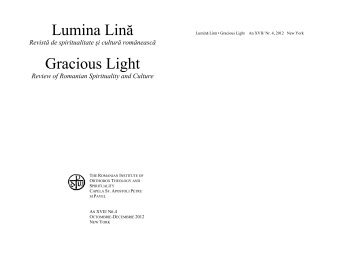 Lumina Lină Gracious Light - The Romanian Institute of Orthodox ...