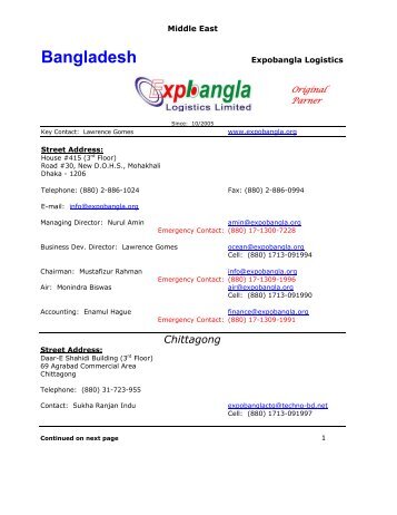 Bangladesh - United Shipping, Inc.