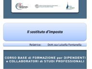 Il sostituto d'imposta - Ordine dei Dottori Commercialisti e degli ...