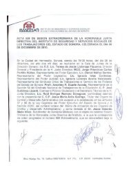 Acuerdos Sesión 559 - Gobierno del Estado de Sonora