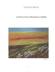 ottaviano menato canto la vita la bellezza e l'amore - Il Crocevia